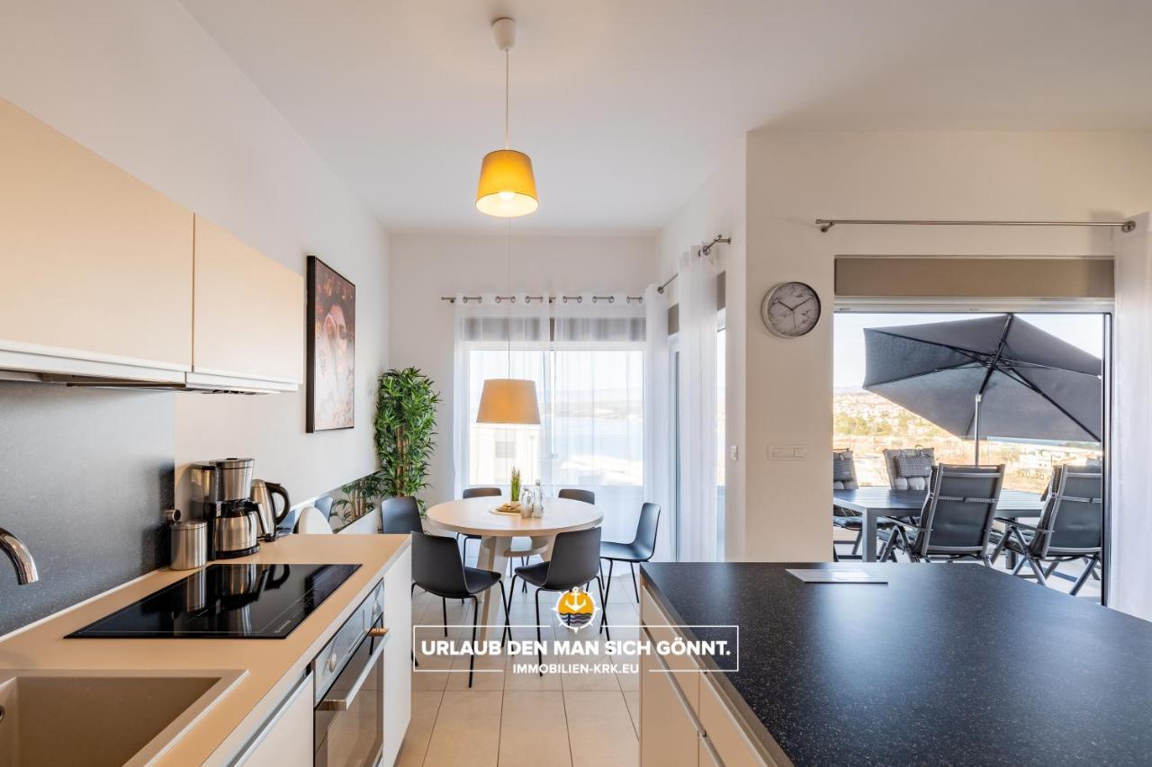 Апартаменты Penthouse Panorama Deluxe In Малинска Экстерьер фото