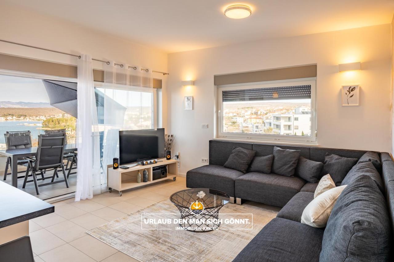Апартаменты Penthouse Panorama Deluxe In Малинска Экстерьер фото